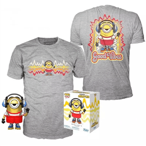 Set figura POP & Tee Minions Roller Skating Stuart Metallic Exclusive Talla S