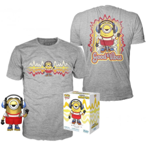 Set figura POP & Tee Minions Roller Skating Stuart Metallic Exclusive Set figura POP & Tee Minions Roller Skating Stuart Metallic Exclusive