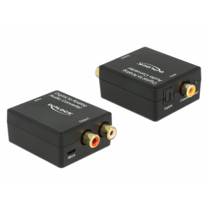 DeLOCK 63477 convertidor de audio Negro - Adaptador DeLOCK 63477 convertidor de audio Negro - Adaptador