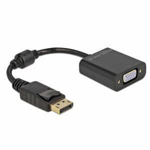 DeLOCK 61006 adaptador de cable de vídeo 0,15 m DisplayPort VGA (D-Sub) Negro DeLOCK 61006 adaptador de cable de vídeo 0,15 m DisplayPort VGA (D-Sub) Negro