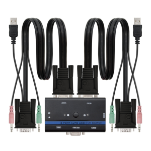 Nanocable KVM SWITCH VGA USB 1U-2PC+CABLE Nanocable KVM SWITCH VGA USB 1U-2PC+CABLE