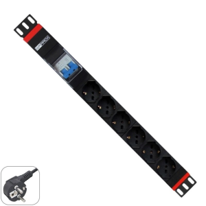 WP WPN-PDU-G02-06 6 Enchufes - Enrackable 19'' Negro - Regleta WP WPN-PDU-G02-06 6 Enchufes - Enrackable 19'' Negro - Regleta
