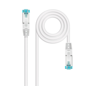 Nanocable Cable de Red Cat.7 600MHZ LSZH SFTP PIMF AWG26, Blanco, 1 m