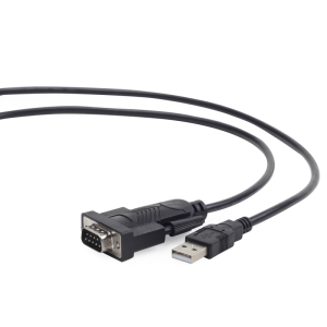 Gembird UAS-DB9M-02 Serie Negro 1,5 m USB tipo A DB-9 - Cable