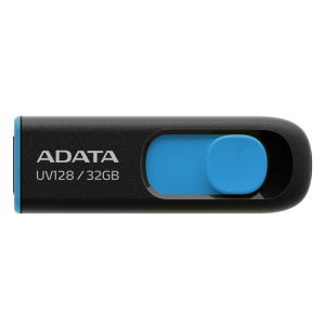 ADATA DashDrive UV128 32GB USB tipo A 3.2 Gen 1 (3.1 Gen 1) Negro Azul - Pendrive ADATA DashDrive UV128 32GB USB tipo A 3.2 Gen 1 (3.1 Gen 1) Negro Azul - Pendrive