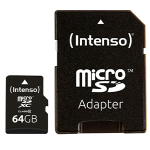 Intenso 64GB MicroSDHC MicroSDXC Clase 10 - Tarjeta Memoria