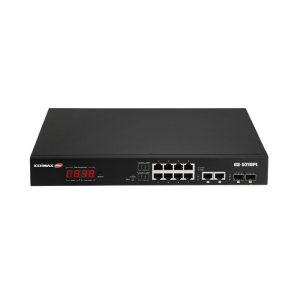 Edimax GS-5210PL switch Gestionado Gigabit Ethernet (10/100/1000) Negro