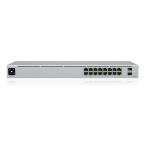 Ubiquiti UniFi 16-Port PoE Gestionado L2/L3 Gigabit Ethernet (10/100/1000) Energía sobre Ethernet (PoE) 1U Plata
