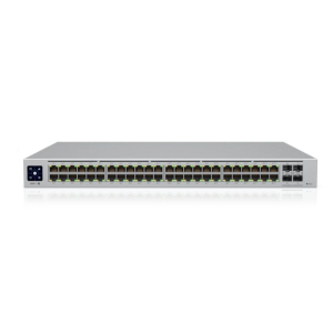Ubiquiti Networks UniFi Pro 48-Port PoE Gestionado L2/L3 Gigabit Ethernet (10/100/1000) Energía sobre Ethernet (PoE) 1U Plata