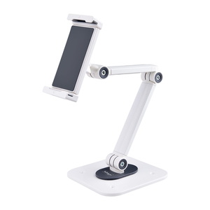 StarTech.com Soporte Ajustable de Sobremesa para Tablet - de Montaje en Pared - 1kg de Capacidad - Base Ergonómica Ajustable par