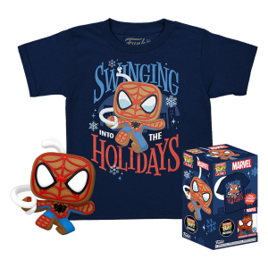 Set figura Pocket Pop Tee infantil Marvel Spiderman Gingerbread Exclusive