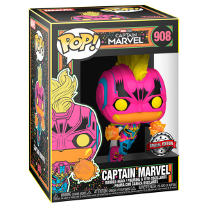 Figura POP Marvel Capitana Marvel Black Light Exclusive