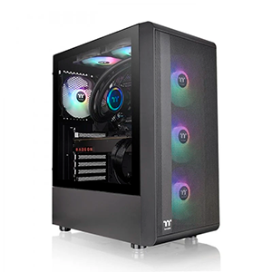 Thermaltake S200 TG ARGB Midi Tower Negro - Caja Ordenador