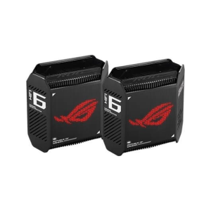 ASUS ROG Rapture GT6 (B-2-PK) Tribanda (2,4 GHz/5 GHz/5 GHz) Wi-Fi 6 (802.11ax) Negro 2Uds - Router