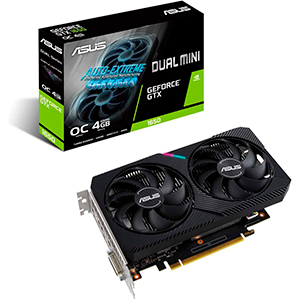 Asus GeForce GTX DUAL-GTX1650-O4GD6-MINI-CSM 4GB DDR6 - Tarjeta Grafica Gaming