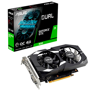 Asus Dual -GTX1650-O4GD6-P-V2 GeForce GTX 1650 4 GB GDDR6 - Tarjeta Grafica Gaming