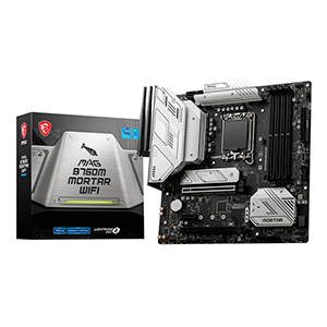 MSI MAG B760M Mortar WIFI DDR4 B760 LGA 1700 micro ATX - Placa Base MSI MAG B760M Mortar WIFI DDR4 B760 LGA 1700 micro ATX - Placa Base