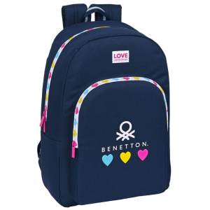 Mochila Love Benetton 46cm adaptable