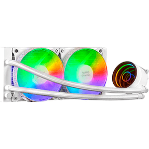 Mars Gaming MLONE240W FRGB FAN White - Refrigeracion Liquida