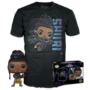 Set figura POP Tee Marvel Black Panther Shury Exclusive
