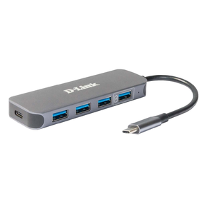 D-Link DUB-2340 hub de interfaz USB Tipo C 5000 Mbit/s Gris