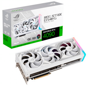 ASUS ROG -STRIX-RTX4090-O24G-WHITE NVIDIA GeForce RTX 4090 24 GB GDDR6X - Tarjeta Grafica Gaming