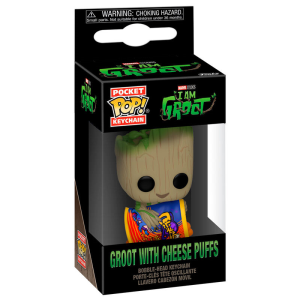 Llavero Pocket POP Marvel I am Groot Groot with Cheese Puffs