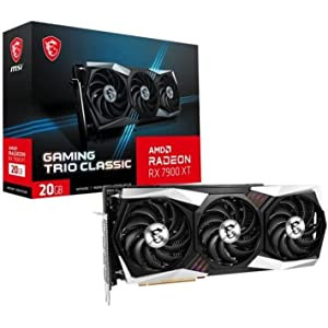 MSI Radeon RX 7900 XT Gaming Trio Classic 20GB GDDR6 - Tarjeta Grafica Gaming