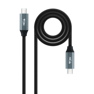 Nanocable Cable USB 3.2 Gen2x2 20Gbps 5A/100W 4K/60Hz USB-C/M-USB-C/M, 2 m