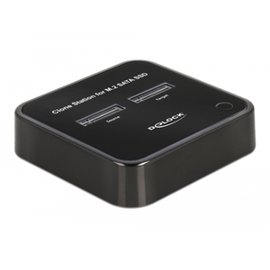 DeLOCK 64178 base de conexión para disco duro USB 3.2 Gen 2 (3.1 Gen 2) Type-C Negro