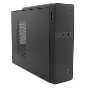 Caja Coolbox Matx slim t310 2xusb3 +usbc fte.b500grs pc micro atx fuente basic500grs. 3.0 y lector de tarjetas sd frontal admite low profile convertible colocación vertical horizontal. coopct3101 carcasa ordenador 500