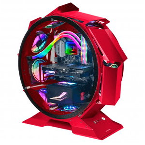 Mars Gaming MCORB Rojo Caja Micro-ATX XL Doble Cristal Templado - Caja Ordenador