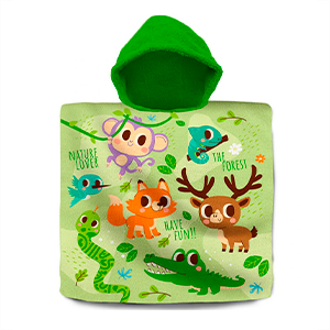 Poncho toalla Into the Forest algodon
