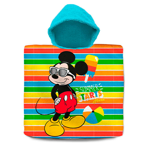 Poncho toalla Mickey Disney algodon