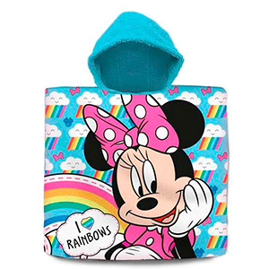 Poncho toalla Minnie Disney algodon
