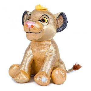 Peluche Simba El Rey Leon Glitter 100th Anniversary Disney 28cm