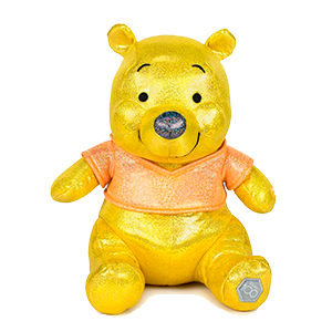 Peluche Winnie the Pooh Glitter 100th Anniversary Disney 28cm