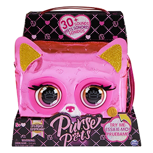Purse Pets - BOLSO MASCOTA INTERACTIVA - MAGIC FRENCHIE - Bolso niña y Mascota Interactiva Gata Frenchie con más de 30 Sonidos