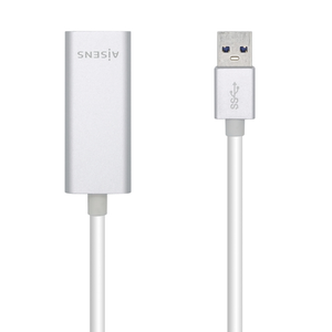 AISENS Conversor USB 3.0 A Ethernet Gigabit 10/100/1000 Mbps, 15 cm