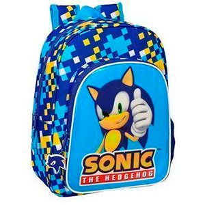Mochila Speed Sonic The Hedgehog 34cm adaptable
