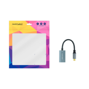 Nanocable USBC a DisplayPort 8K Aluminio 15 cm Gris  Adaptador