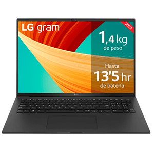 LG 14T90R-G.AA75B ordenador portatil Híbrido (2-en-1) 35,6 cm (14") Pantalla táctil WUXGA Intel® Core™ i7 i7-1360P 16 GB LPDDR5