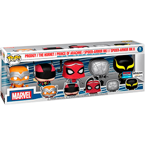 Blister 5 figuras POP Marvel Spiderman Exclusive