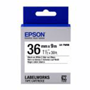 Epson LK-7WBN estándar negra/blanca 36/9 - Cinta