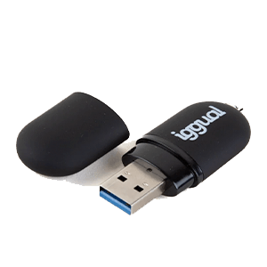 iggual Lápiz USB 2.0 16GB PEN16 negro