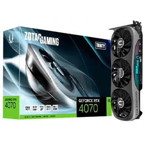 Zotac GeForce RTX 4070 Trinity 12GB GDDR6X - Tarjeta Grafica Gaming