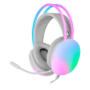 Mars Gaming MH-GLOW Full Chroma RGB Flow Blanco - Auriculares Mars Gaming MH-GLOW Full Chroma RGB Flow Blanco - Auriculares