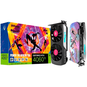 Zotac GeForce RTX 4060 Ti Twin Edge OC 8GB GDDR6 Spiderman Edition - Tarjeta Grafica Gaming