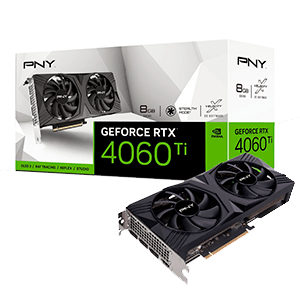 PNY GeForce RTX 4060 Ti Verto Dual Fan DLSS 8GB - Tarjeta Grafica Gaming
