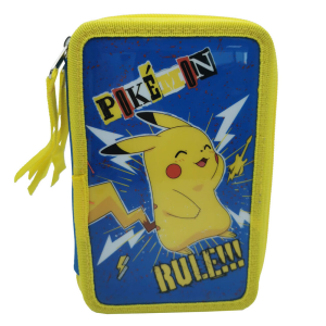 Plumier Pokemon Pig triple completo